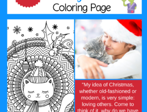 December Coloring Page for Christmas